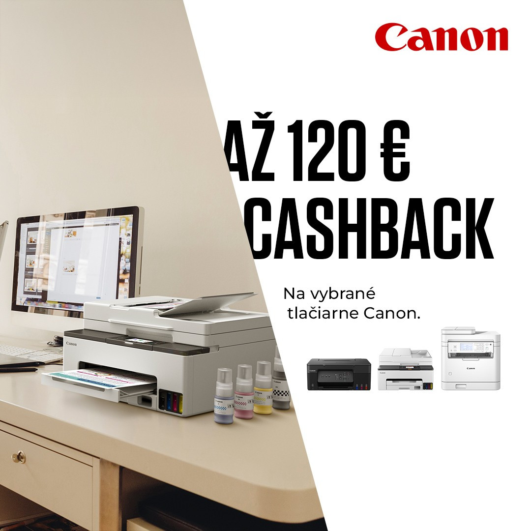 AKCIA - CASHBACK AŽ DO 120€ POKRAČUJE